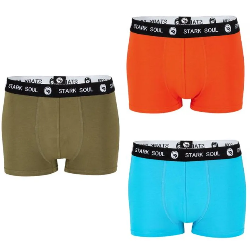 Stark Soul® Prémiové Pánske Boxerky bez bočných švov set 3 kusy mix farieb M
