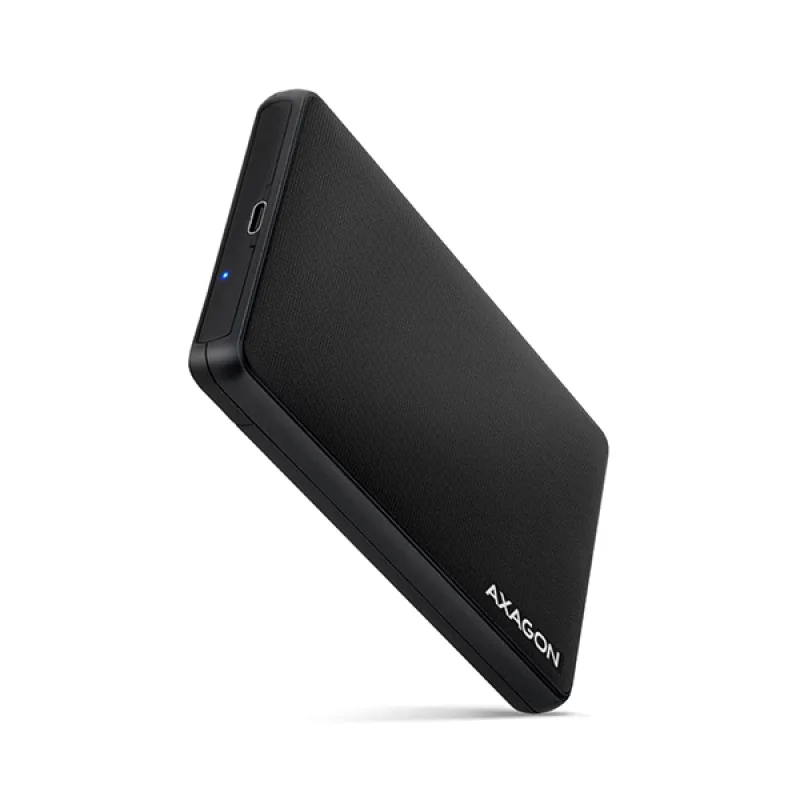 AXAGON EE25-SLC, USB-C 3.2 Gen 1 - SATA 6G 2.5" SLIDE box, bezšroubkový, černý EE25-SLC