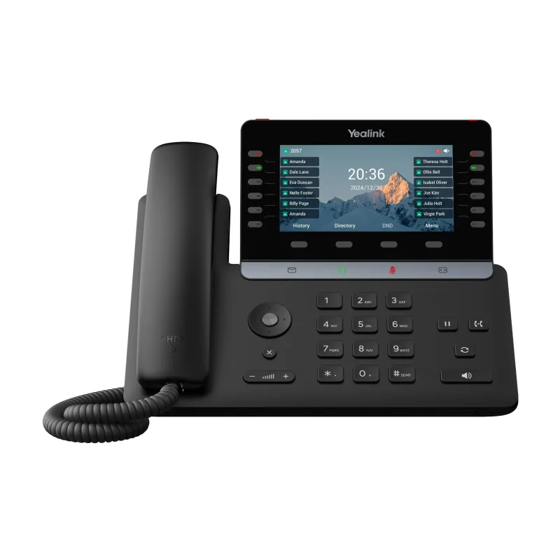 Yealink SIP-T85W SIP telefon, PoE, 5,5"bar. LCD, GigE, 16 SIP účtů, BT, Wi-Fi 6 SIP-T85W