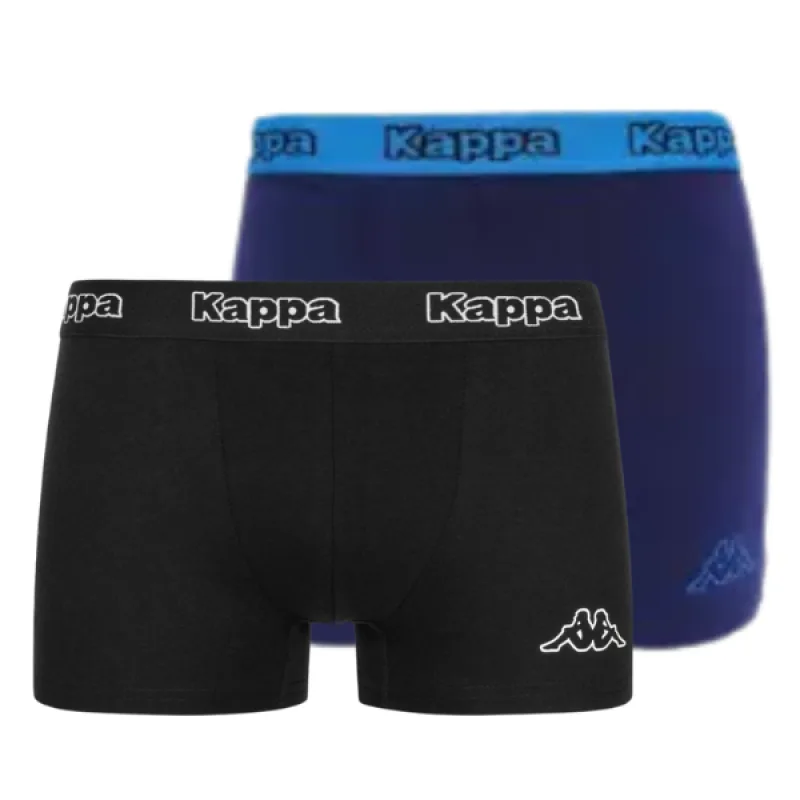 Pánske Boxerky Kappa 2 Pack Čierne/Modrá M