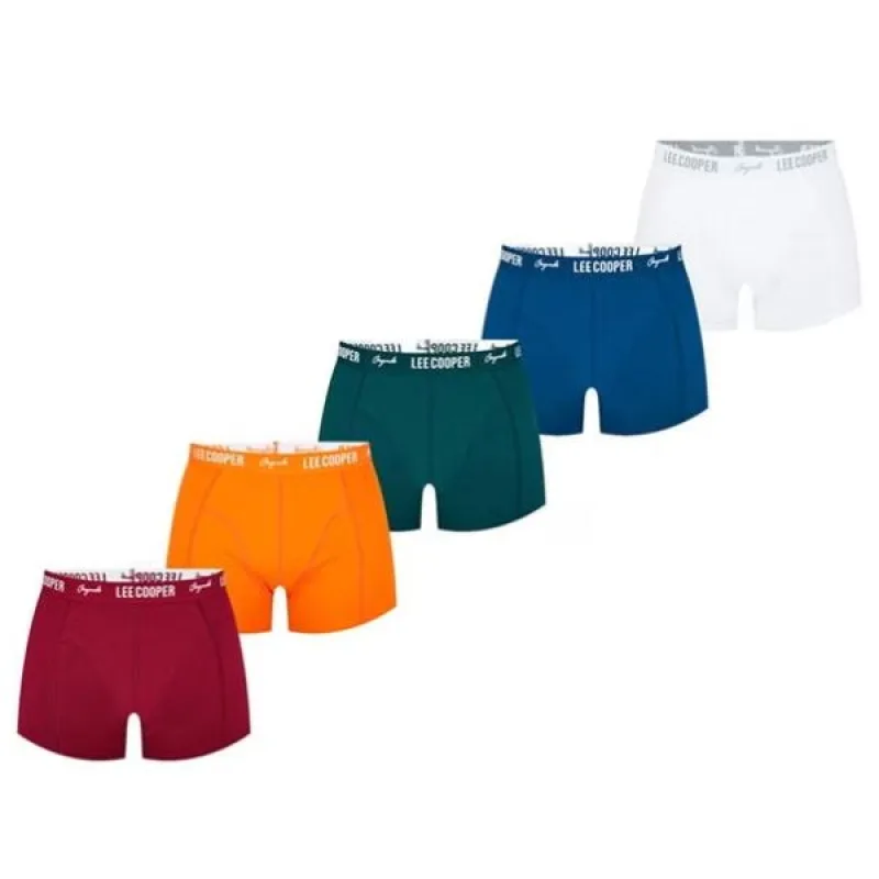 Lee Cooper Prémiové Pánske Boxerky Bal. 5ks mix farieb S