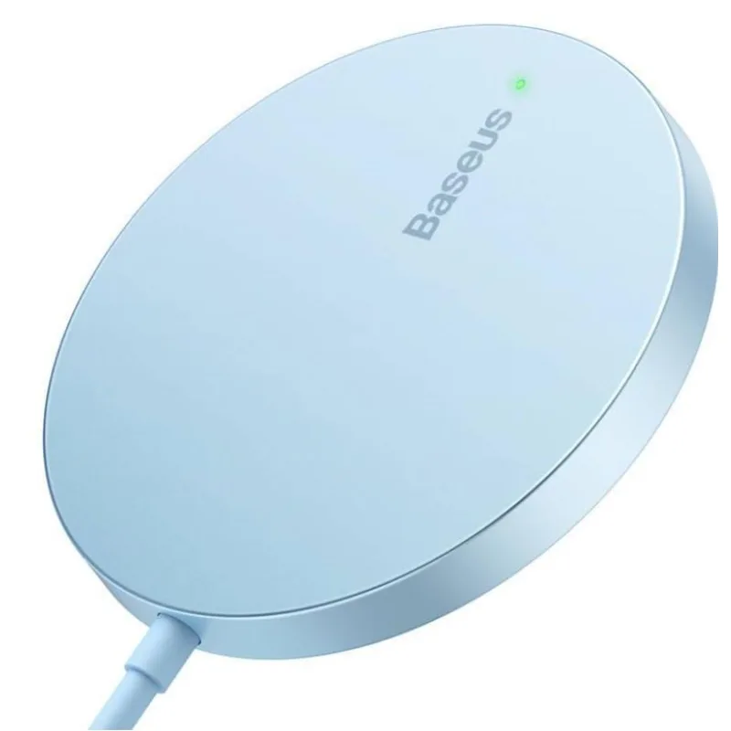 NONAME Baseus bezdrátová nabíječka do sítě Simple Mini3 15W USB-C modrá 6932172623296