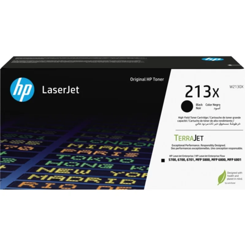 HP W2130X, black toner. kazeta HP LaserJet 213X W2130X