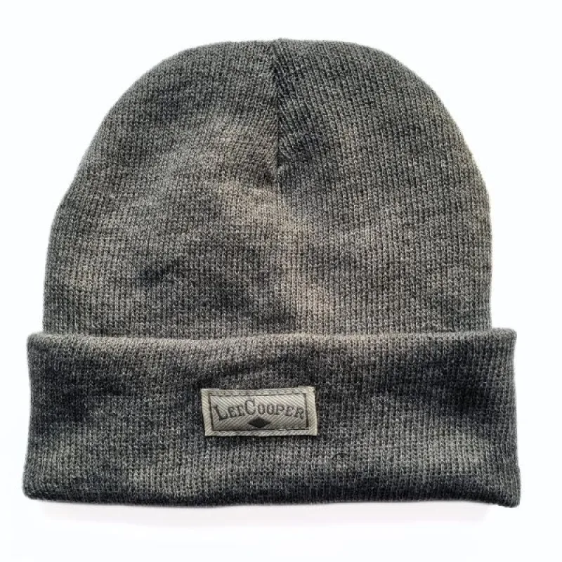 Lee Cooper Zimná Úpletová Čiapka s vnútorným Fleecom Unisex šedá