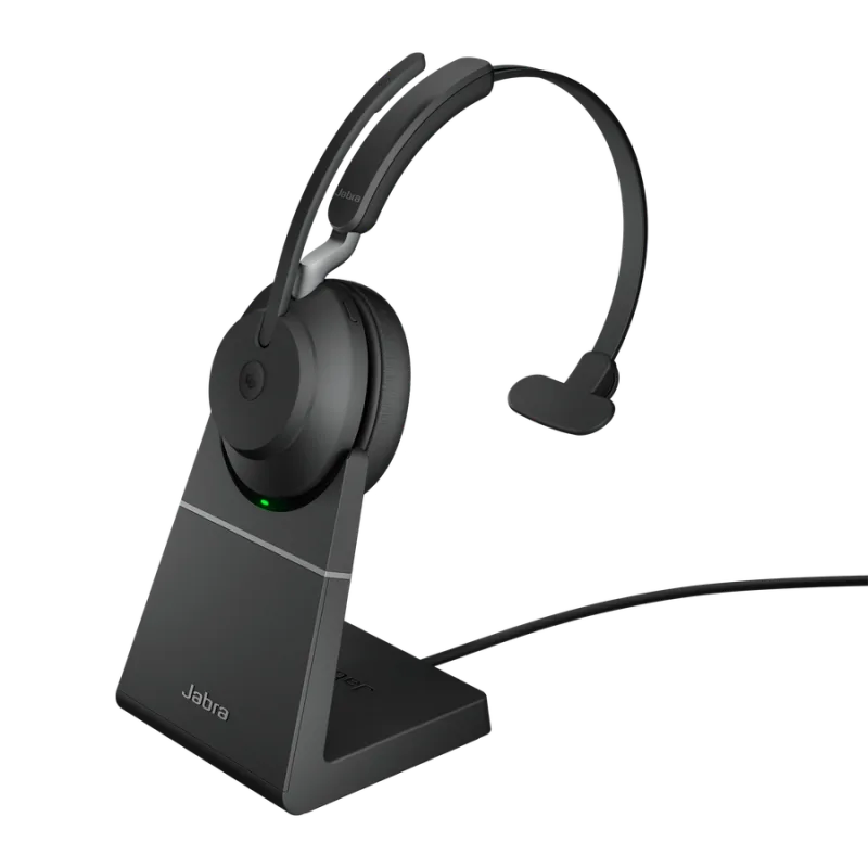 Jabra Evolve2 65/Mono/BT/Bezdrát/Stand/Černá 26599-889-989