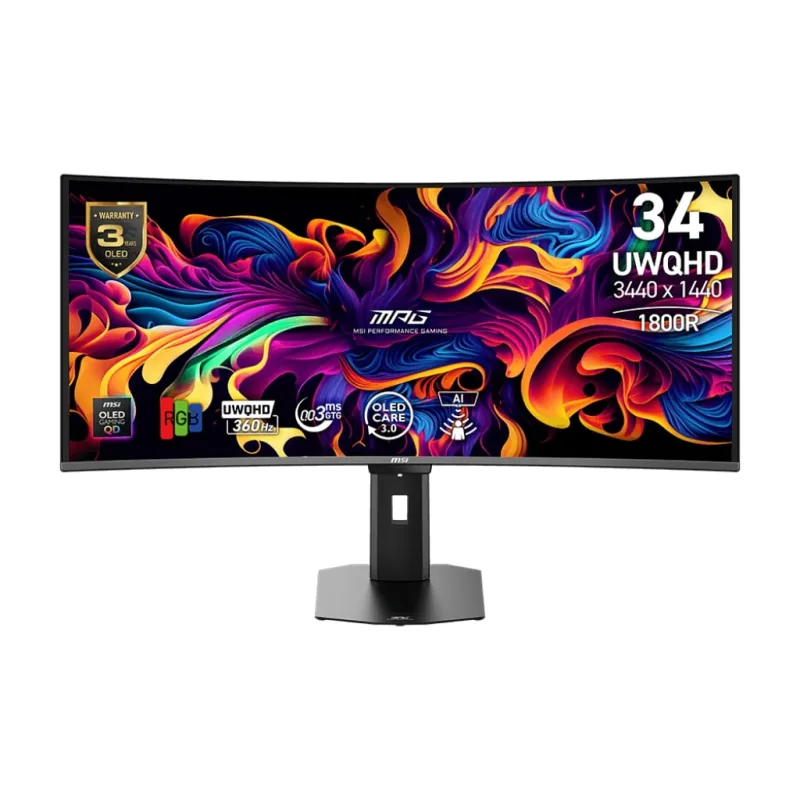 MSI MPG/341CQR QD-OLED X36/34"/QD-OLED/wQHD/360Hz/0,03ms/Černá/3R MPG 341CQR QD-OLED X36