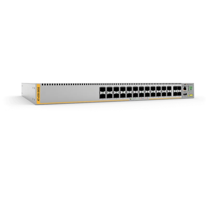Allied Telesis AT-x220-28GS-50 28-port 100/1000X SFP L3 switch, 1 Fixed AC power supply AT-x220-28GS-50