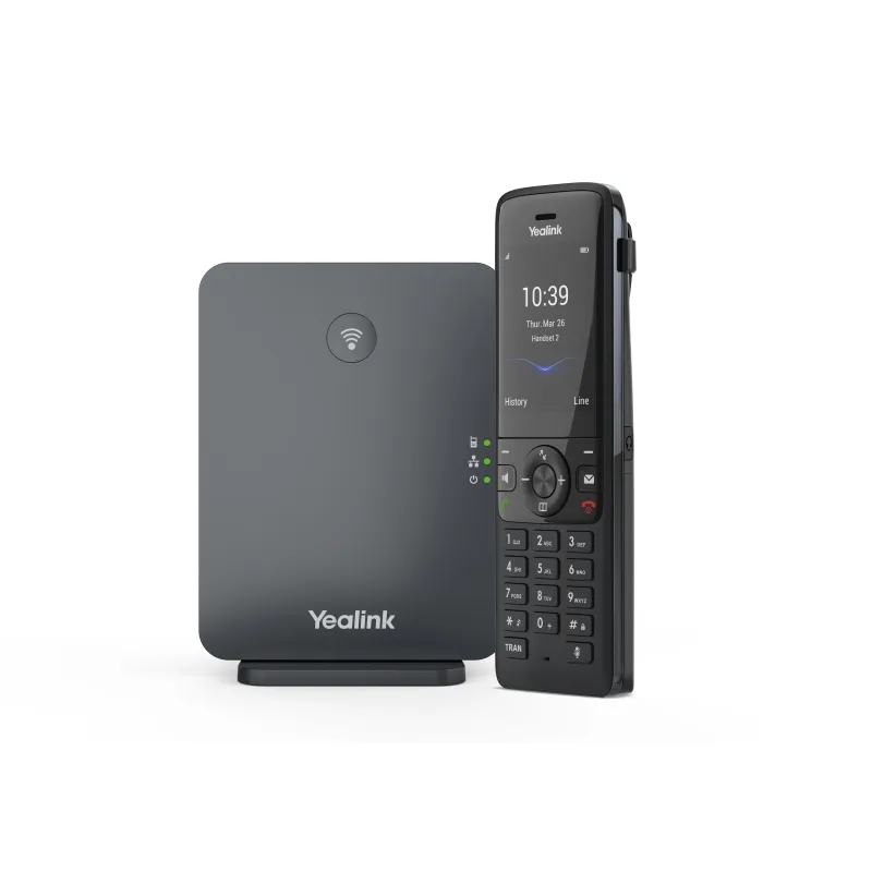 Yealink W78P, IP DECT báze+ručka, PoE, 2,4" bar.disp., až 10 ruček W78P