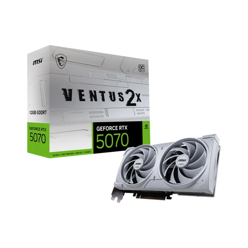 MSI GeForce RTX 5070 VENTUS 2X WHITE/OC/12GB/GDDR7 G5070-12V2CW