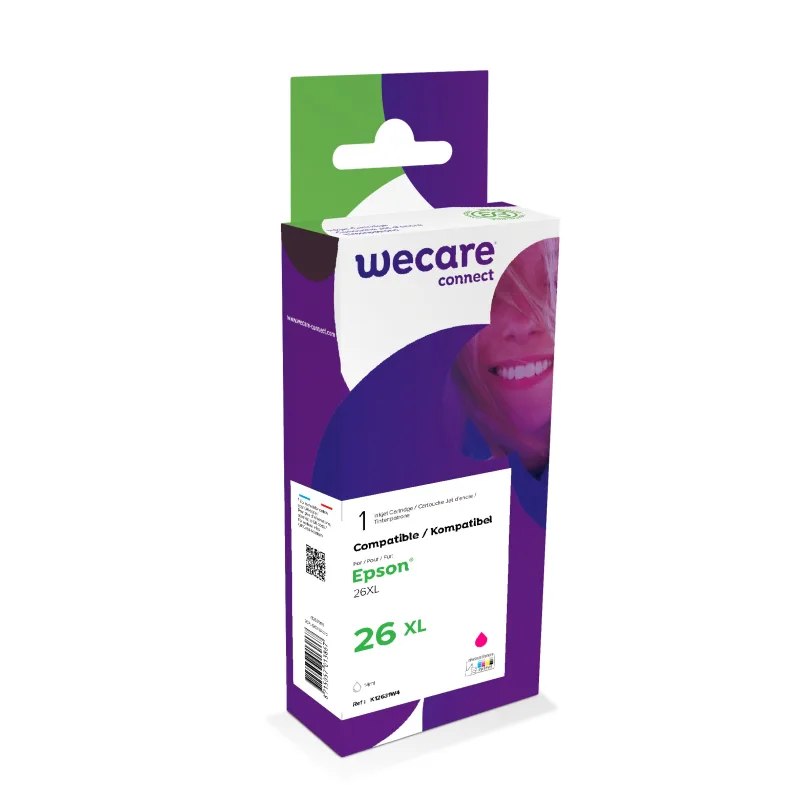 WECARE ARMOR ink kompatibilní s EPSON C13T26334010,červená/magenta K12631W4