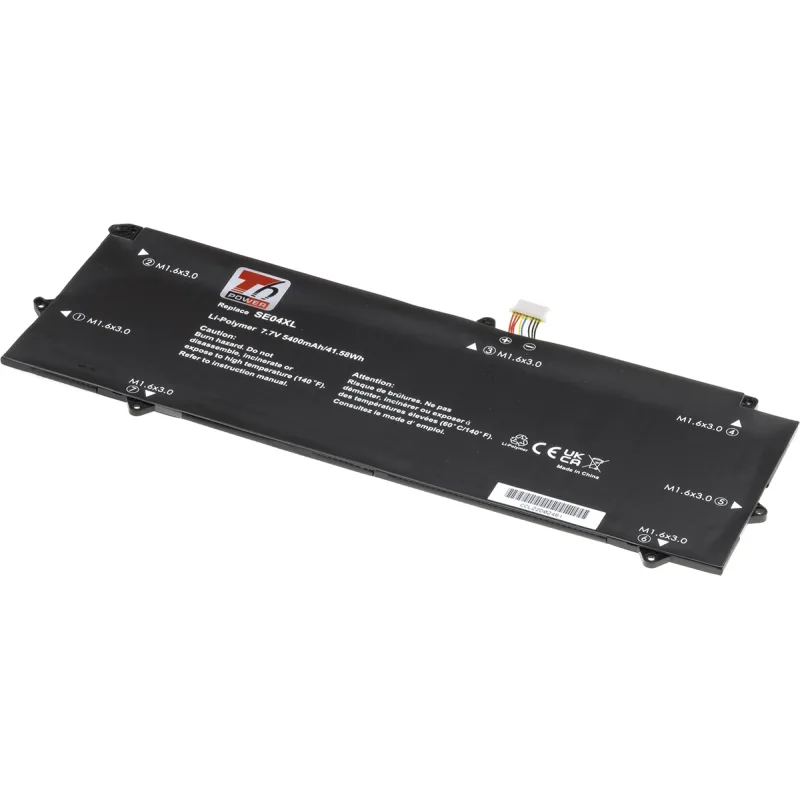 Baterie T6 Power pro HP Pro X2 612 G2, 5400mAh, 41Wh, 2cell, Li-pol NBHP0167