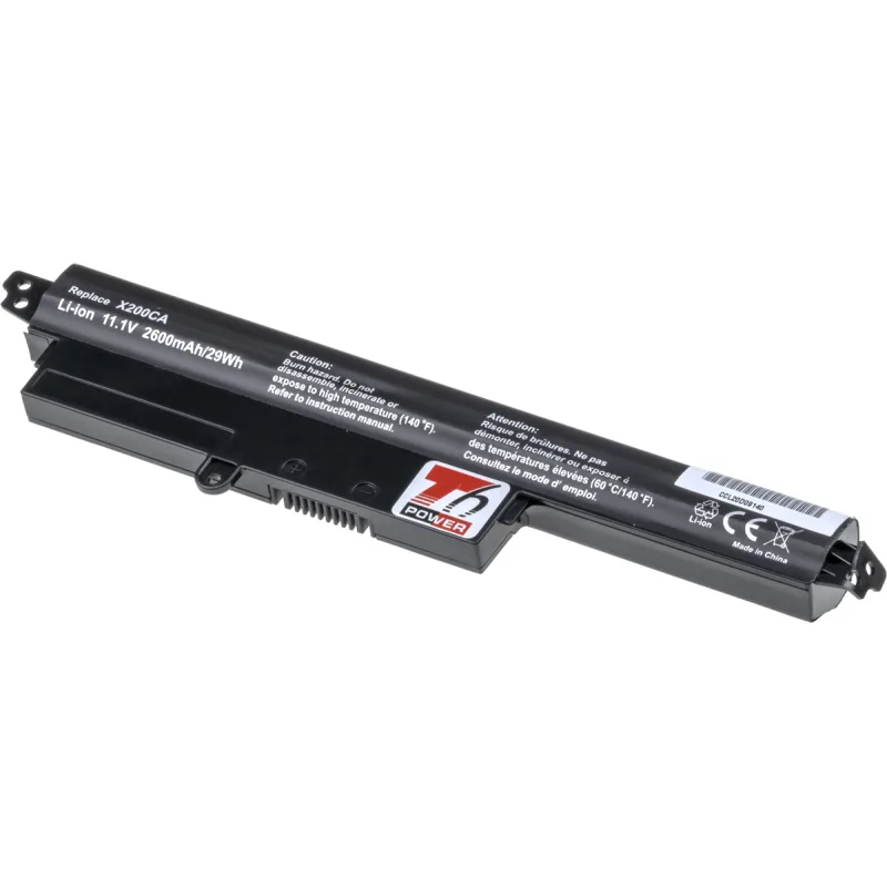 Baterie T6 Power pro Asus X200CA, X200LA, X200MA, F200CA, F200LA, F200MA, 2600mAh, 29Wh, 4cell NBAS0094