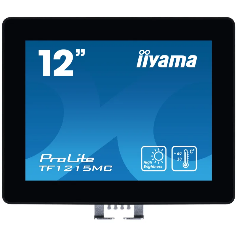 12" iiyama TF1215MC-B1: IPS, XGA, capacitive, 10P, 540cd/m2, VGA, DP, HDMI, IP65, Ball Drop, černý TF1215MC-B1
