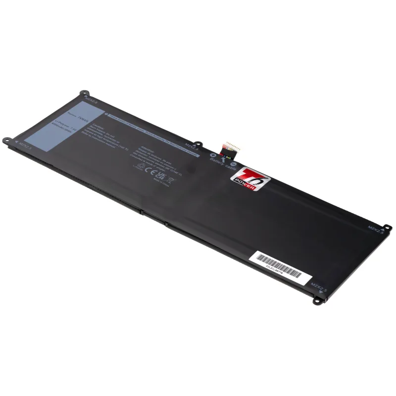 Baterie T6 Power pro Dell Latitude 12 7275, XPS 12 9250, 4000mAh, 30Wh, 2cell, Li-pol NBDE0178