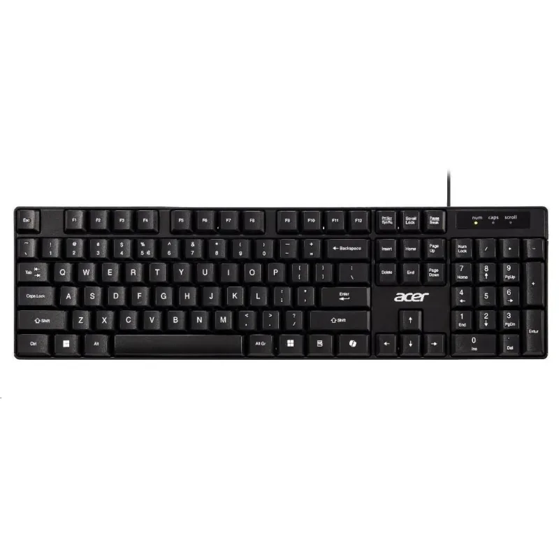 Acer AKW100/Drátové USB-A/CZ-SK layout/Černá GP.KBD11.05R