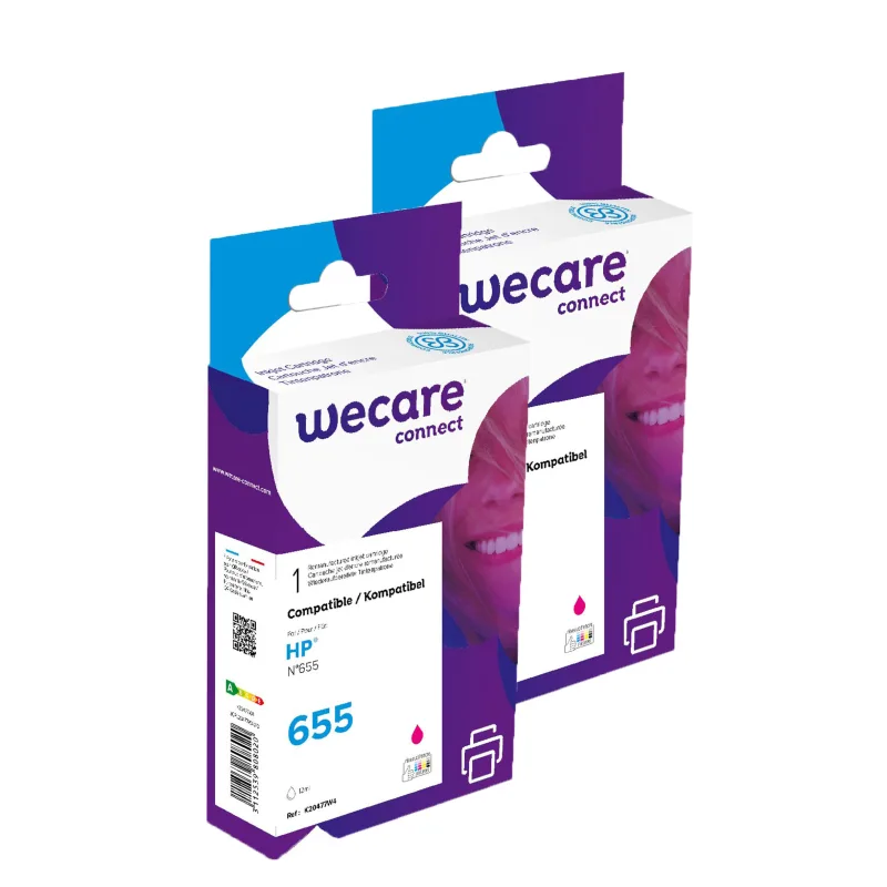 WECARE ARMOR sada ink kompatibilní s HP CZ111AE, 2x12ml, červená/magenta P20477W4