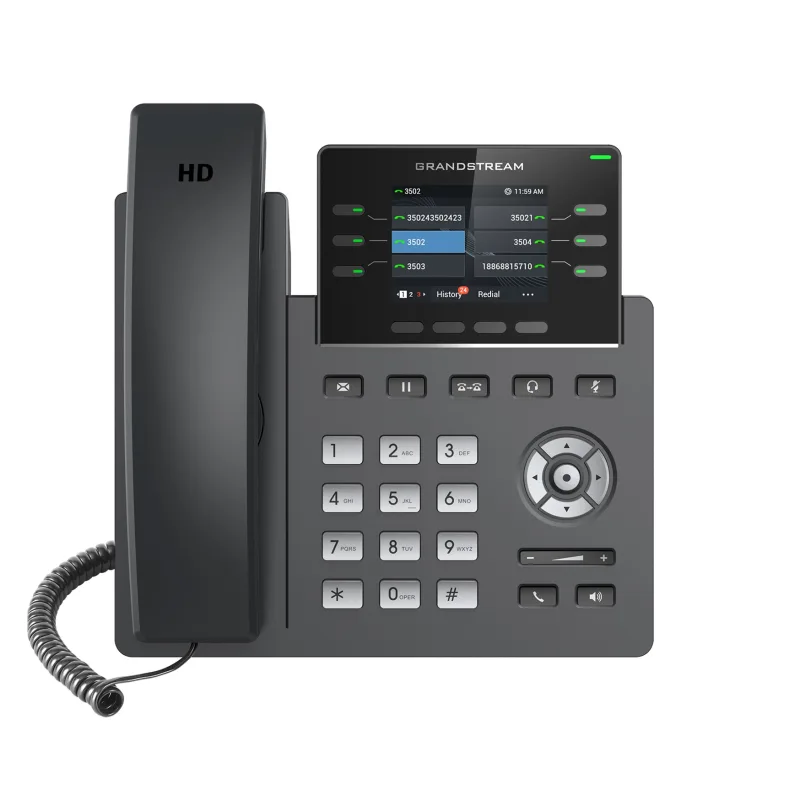 Grandstream GRP2613, 2.8" LCD bar. disp., 3 SIP, Gbit, PoE, 24dig. tl., GRP2613