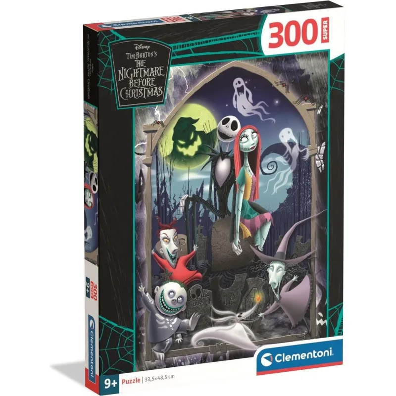 Puzzle pre deti Clementoni 300 dielikov SUPER Ukradnuté Vianoce Tima Burtona