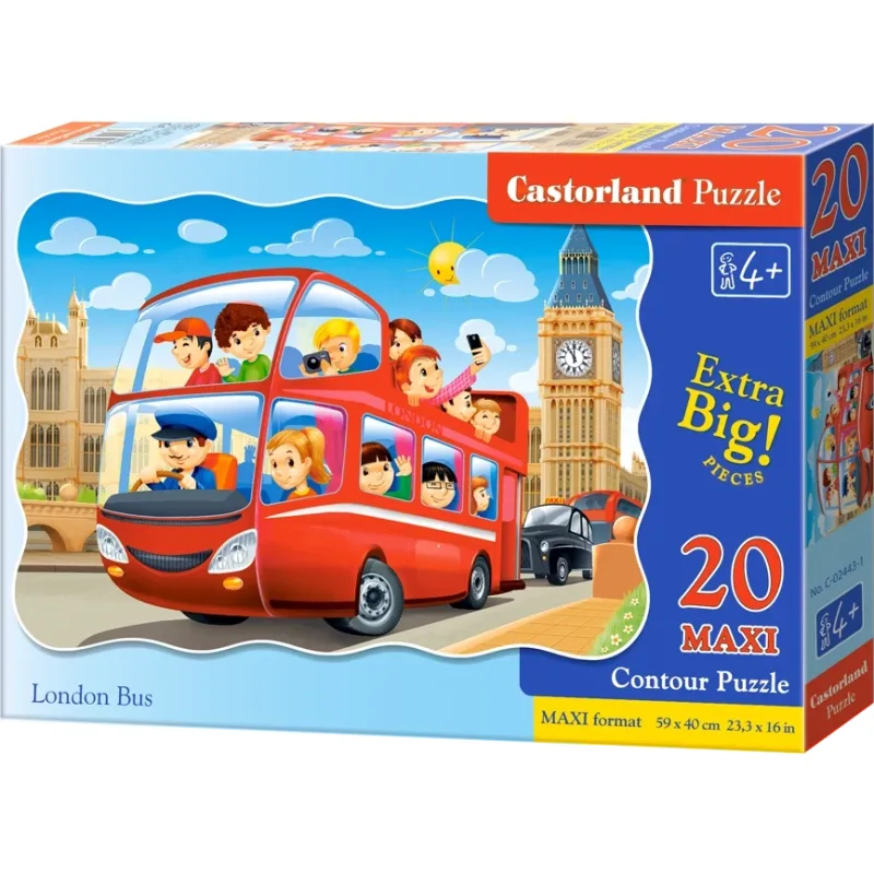 Puzzle pre deti Castorland 20 dielikov MAXI Londýnsky autobus