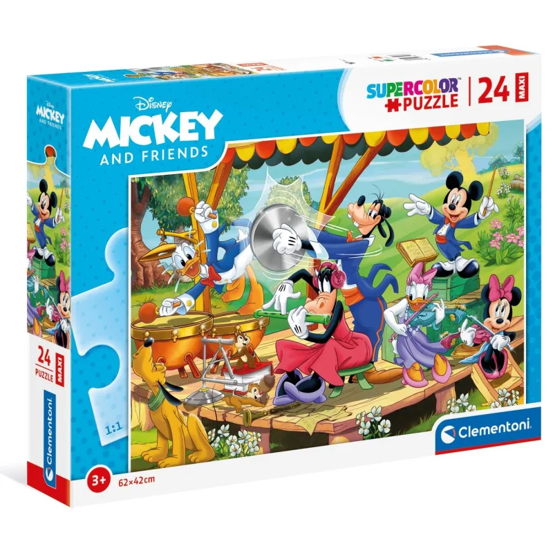 Clementoni Puzzle Mickey Mouse a priatelia MAXI 24 dielikov