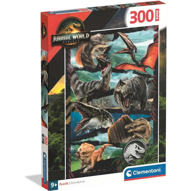 Puzzle pre deti Clementoni 300 dielikov SUPER Jurský svet: Nadvláda