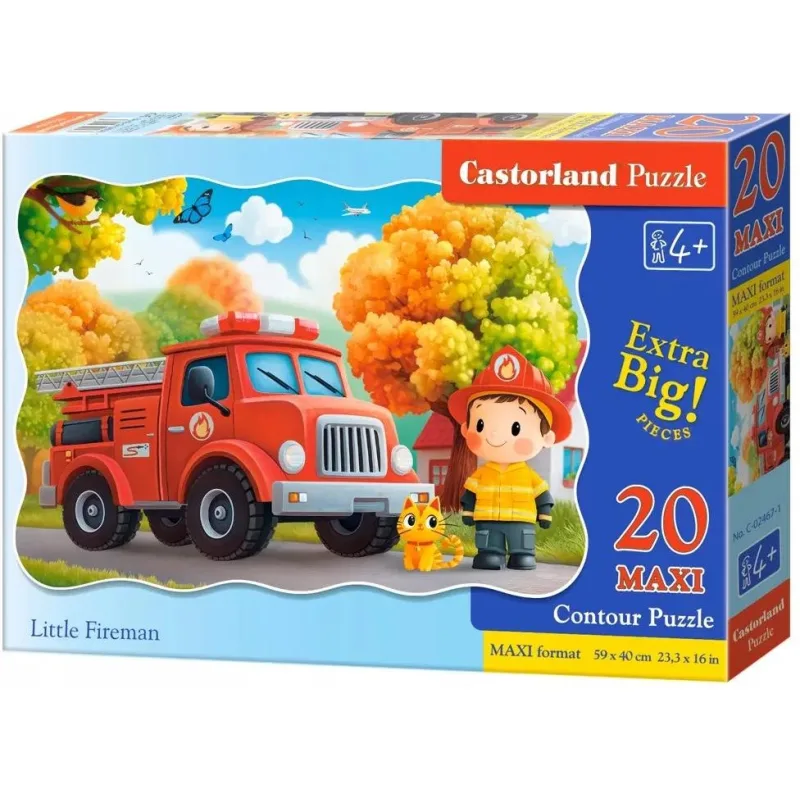 Puzzle pre deti Castorland 20 dielikov MAXI Malý hasič