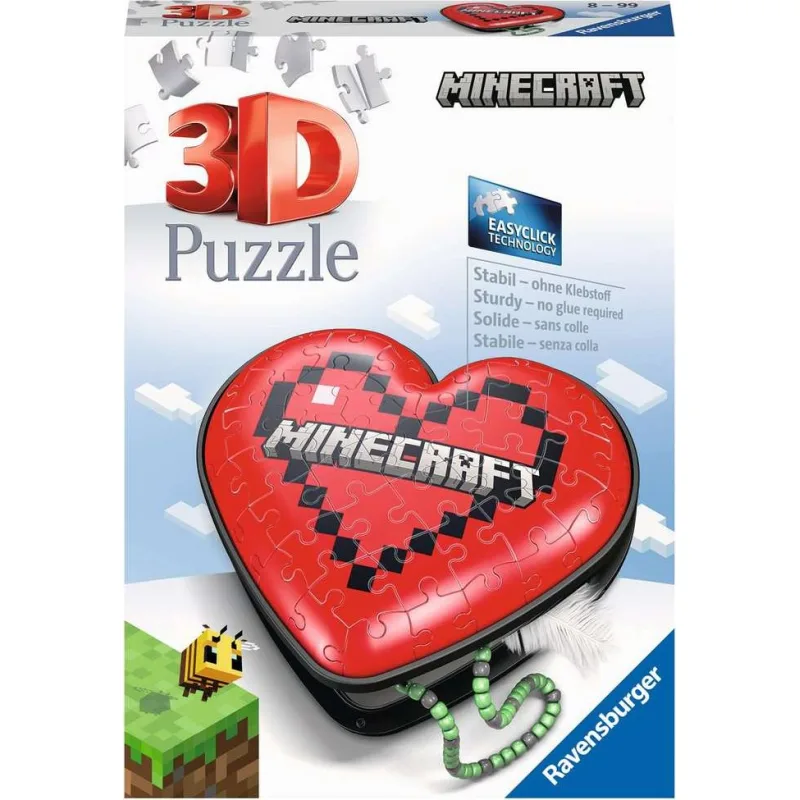 Ravensburger 3D puzzle Srdce Minecraft 54 dielikov