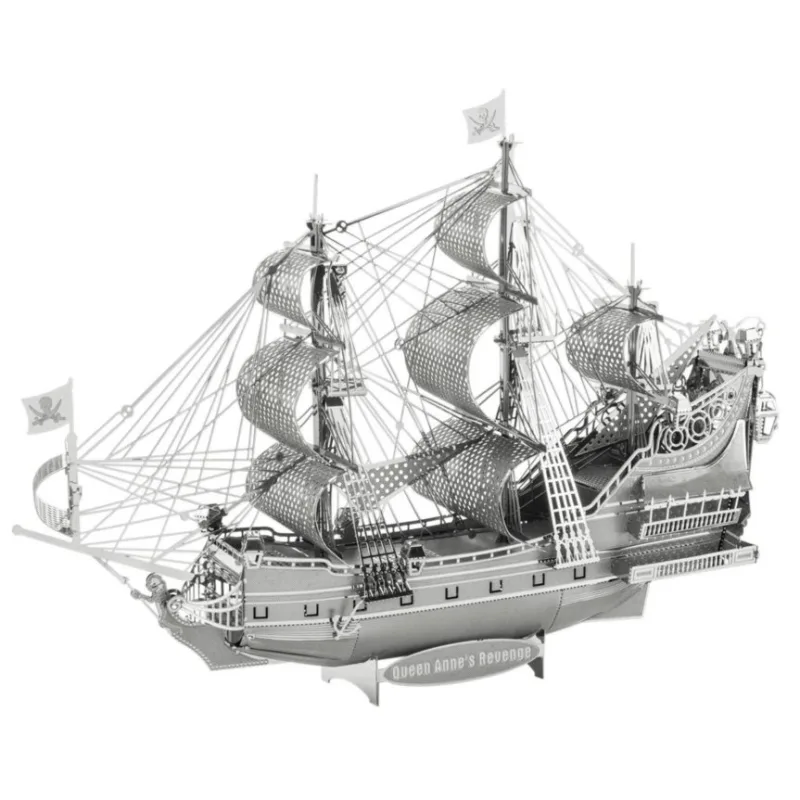 METAL EARTH 3D puzzle Plachetnica Queen Anne's Revenge (ICONX)