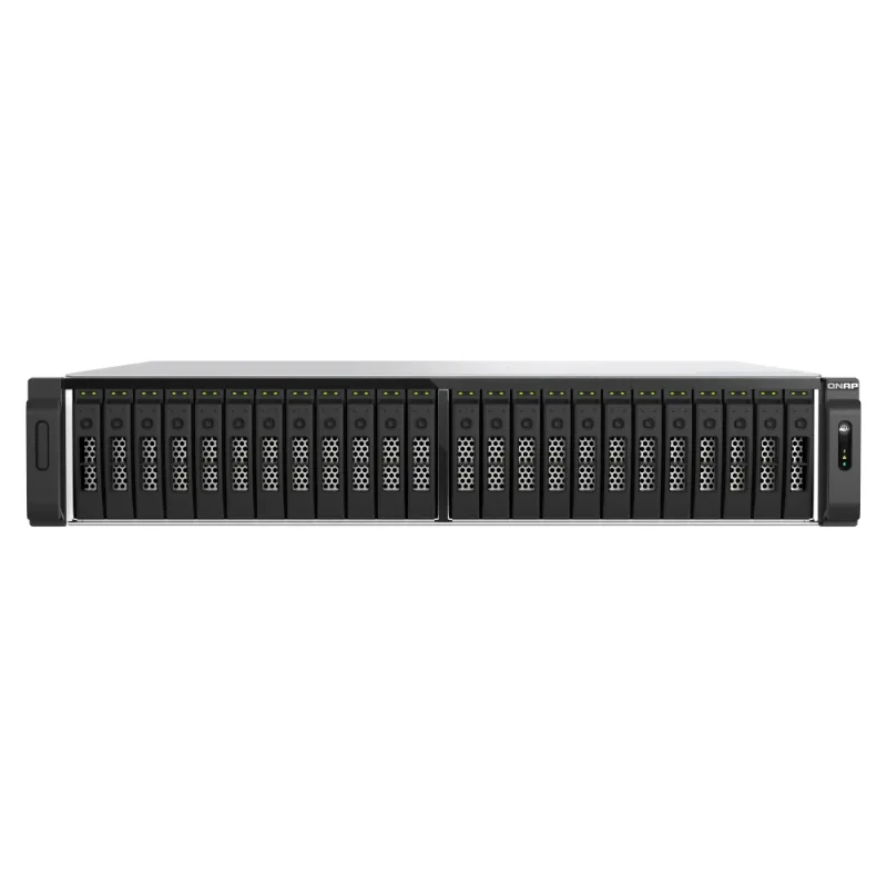 QNAP TS-h3077AFU-R5-32G (Ryzen Pro 5,1GHz, ZFS, 32GB DDR5 RAM, 30x 2,5" SATA, 2x 2,5GbE, 2x 10GbE) TS-h3077AFU-R5-32G