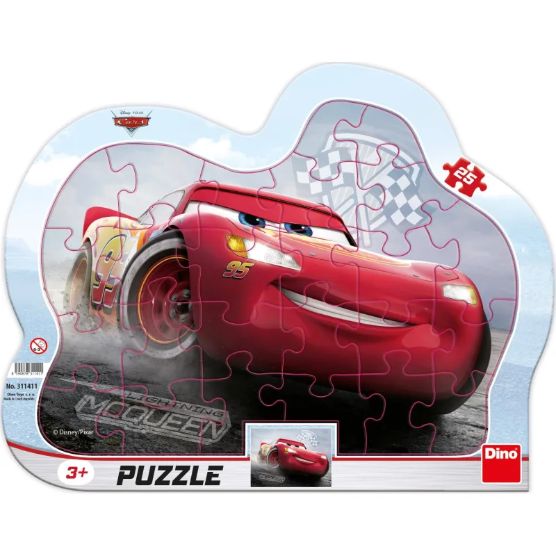 Dino Puzzle Blesk McQueen 25 dielikov