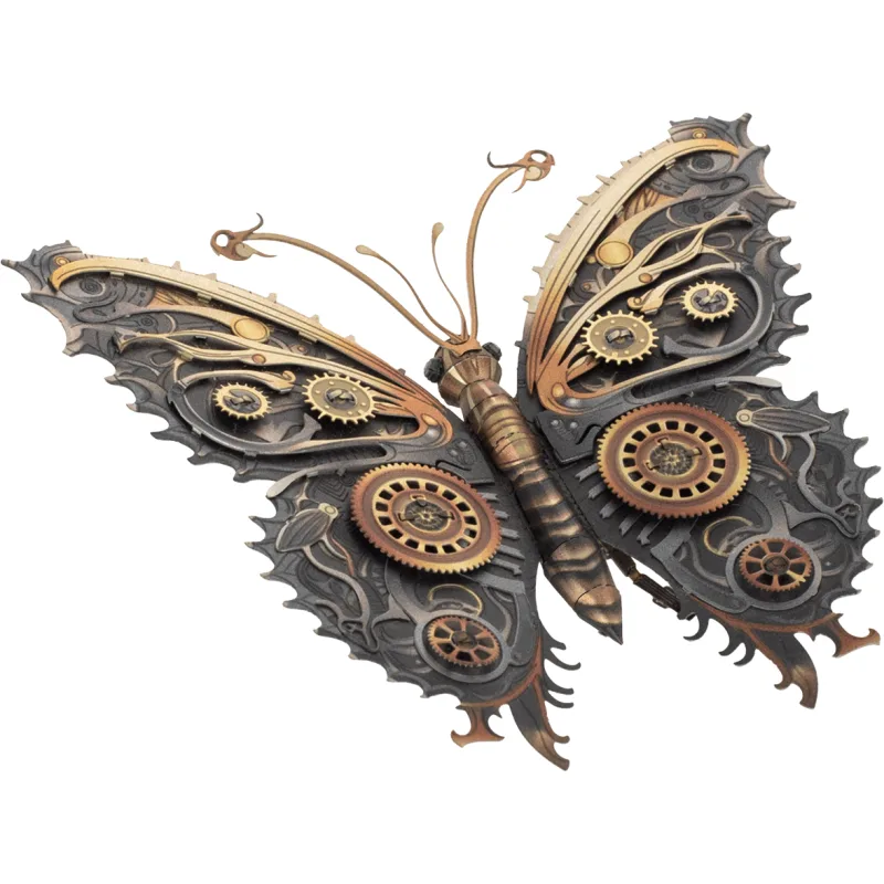 METAL EARTH 3D puzzle Steampunkový motýľ