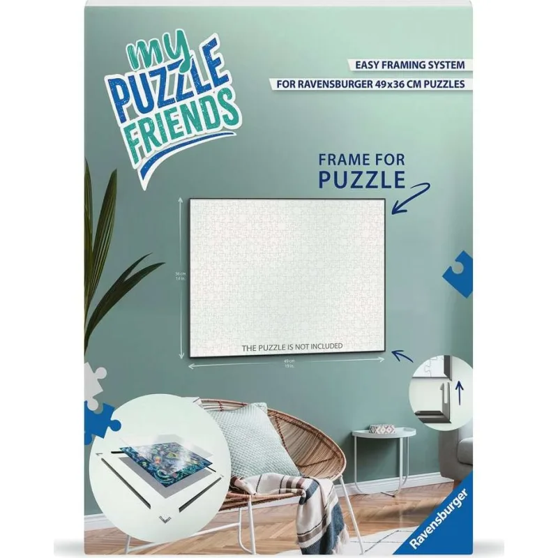 Ravensburger Rám na puzzle My Puzzle Friends 49x36cm - čierny