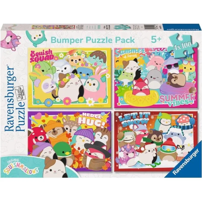 Ravensburger Puzzle Squishmallows 4x100 dielikov