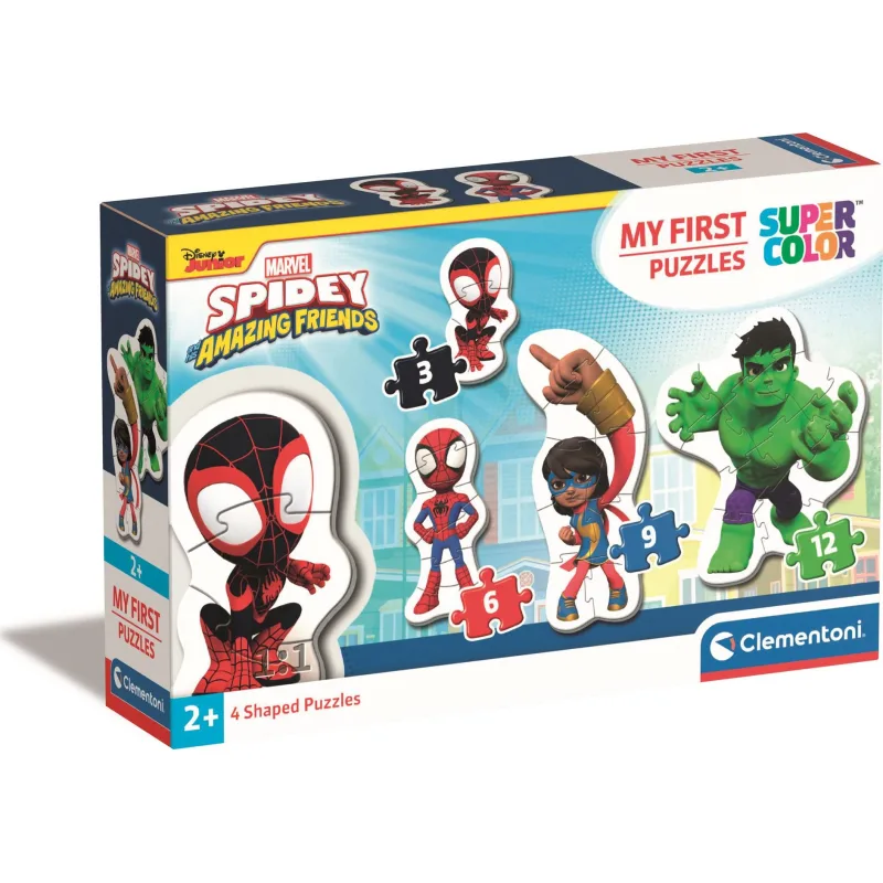 Clementoni Moje prvé puzzle Spidey a jeho úžasní priatelia 4v1 (3,6,9,12 dielikov)