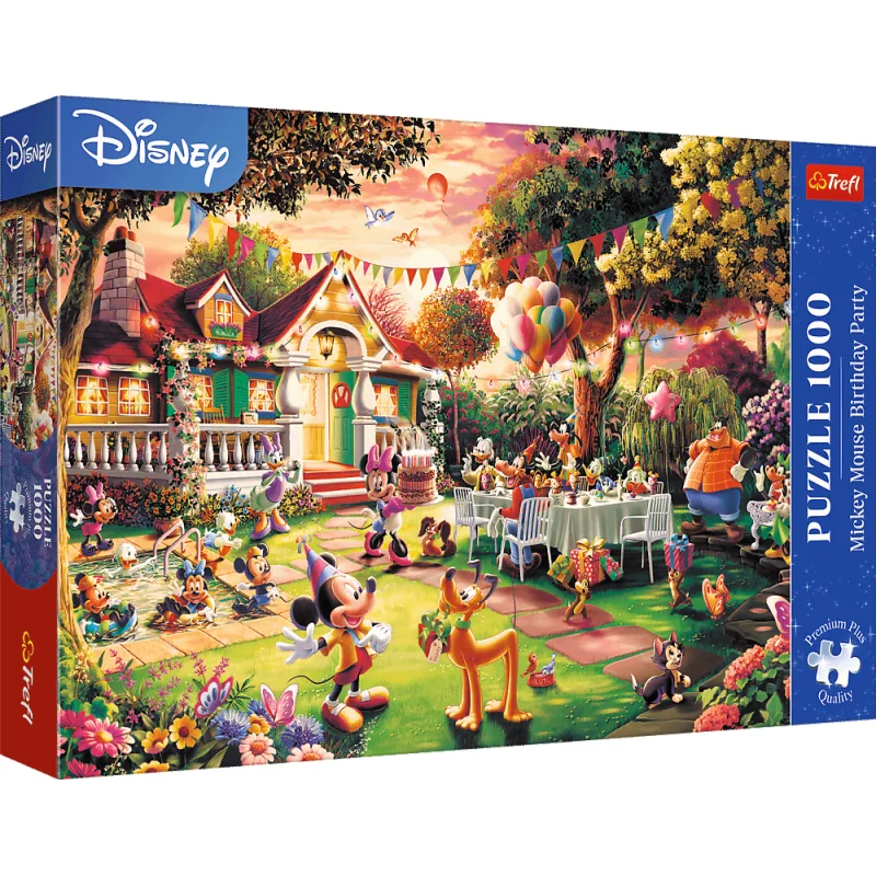 Puzzle Trefl 1000 dielikov Narodeninová oslava Mickey Mouse