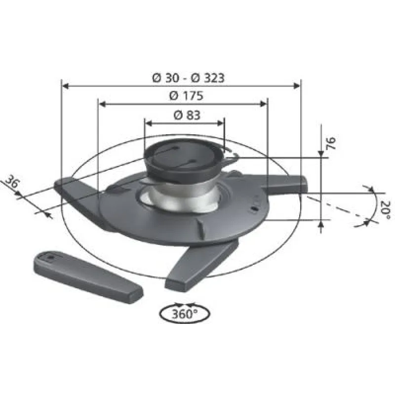 VOGELS Stropní držák na projektor Vogel´s EPC 6545 EPC 6545