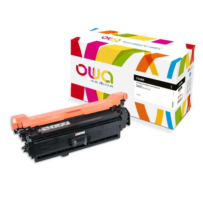 OWA Armor toner kompatibilní s CANON CRG-732 BK, 6400st, černá/black K18628OW