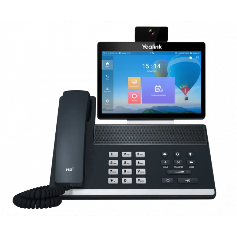 Yealink VP59 IP tel., 8" bar. LCD, 27 prog. tl., GigE, VCS VP59