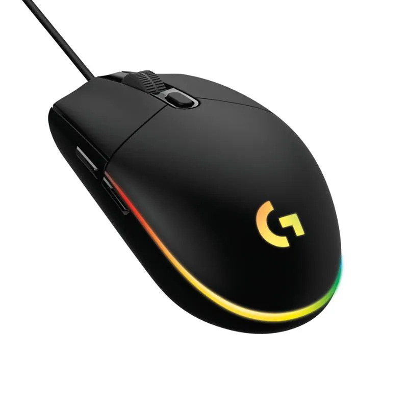 LOGITECH OEM Logitech G203 Gen2/Herní/Optická/Pro praváky/8 000 DPI/Drátová USB/Černá 910-005796