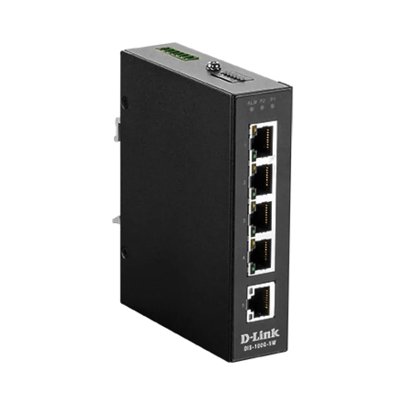 D-Link DIS-100G-5W Industrial Gigabit Unmanaged Switch DIS-100G-5W