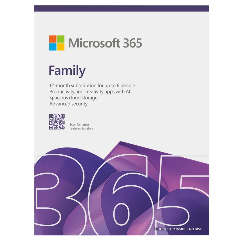 Microsoft 365 Family FY25H2 Mac/Win, 1 Rok, Eng EP2-32335