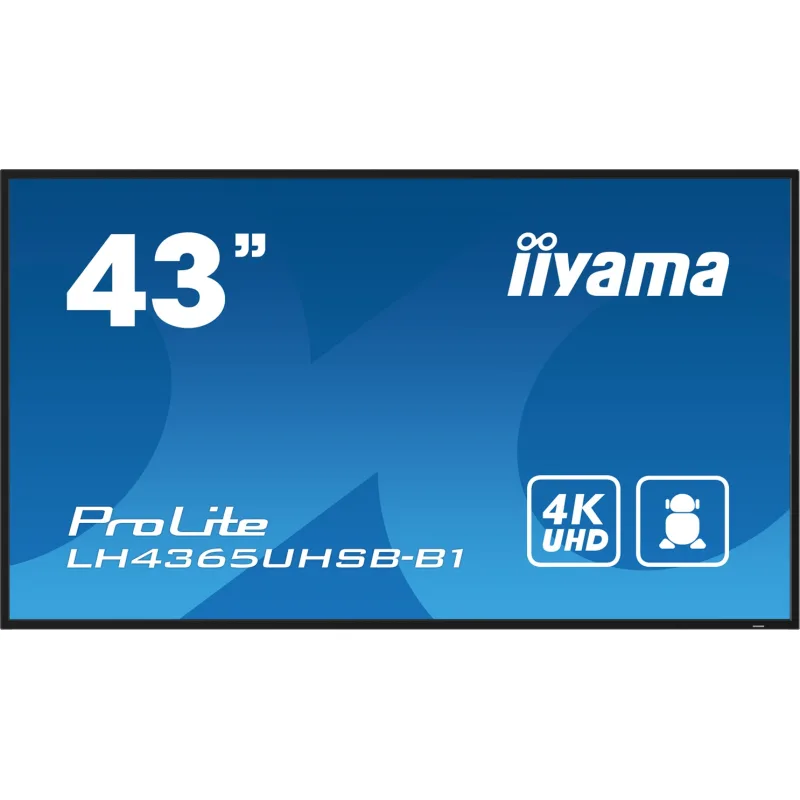 43" iiyama LH4365UHSB-B1:IPS,4K UHD,Android, 24/7 LH4365UHSB-B1