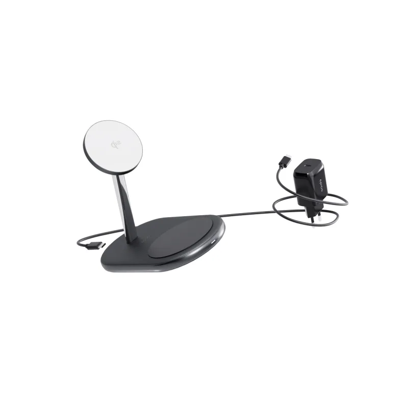 Epico UltraBase Qi2 2in1 Mag+ stojánek EX40-černá 9915101300254