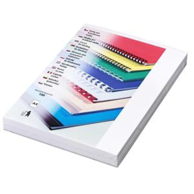 FELLOWES Kartonové desky Delta A4, 230g, bílá LAMCODA4000BL