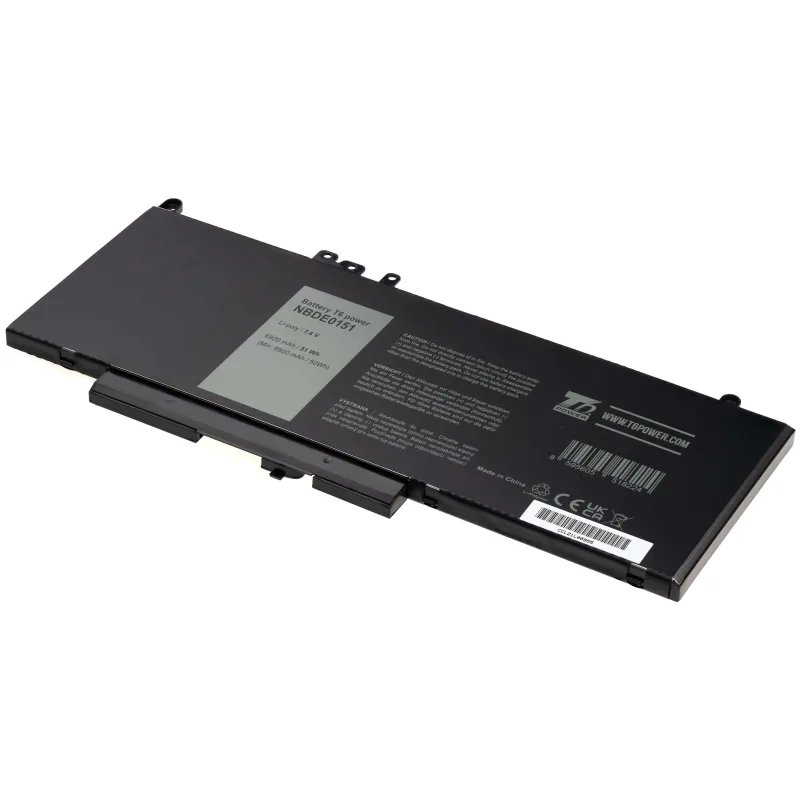 Baterie T6 Power Dell Latitude E5450, E5550, E5250, 3150, 3160, 6900mAh, 51Wh, 4cell, Li-pol NBDE0151