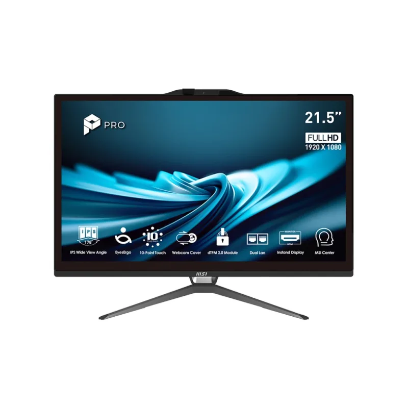 MSI PRO/AP222T 14M-482EU/21,5"/FHD/T/i5-14400/8GB/256GB/Intel int/W11P/Černá/3R PRO AP222T 14M-482EU