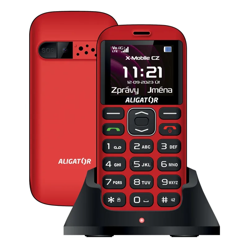 ALIGATOR A720 4G Sen.červeno-čern+st.nab. A720RB