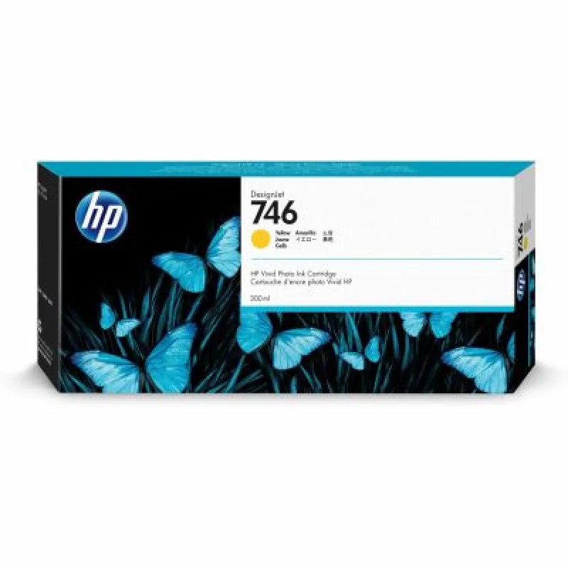 HP 746 300-ml Yellow Ink Cartridge P2V79A