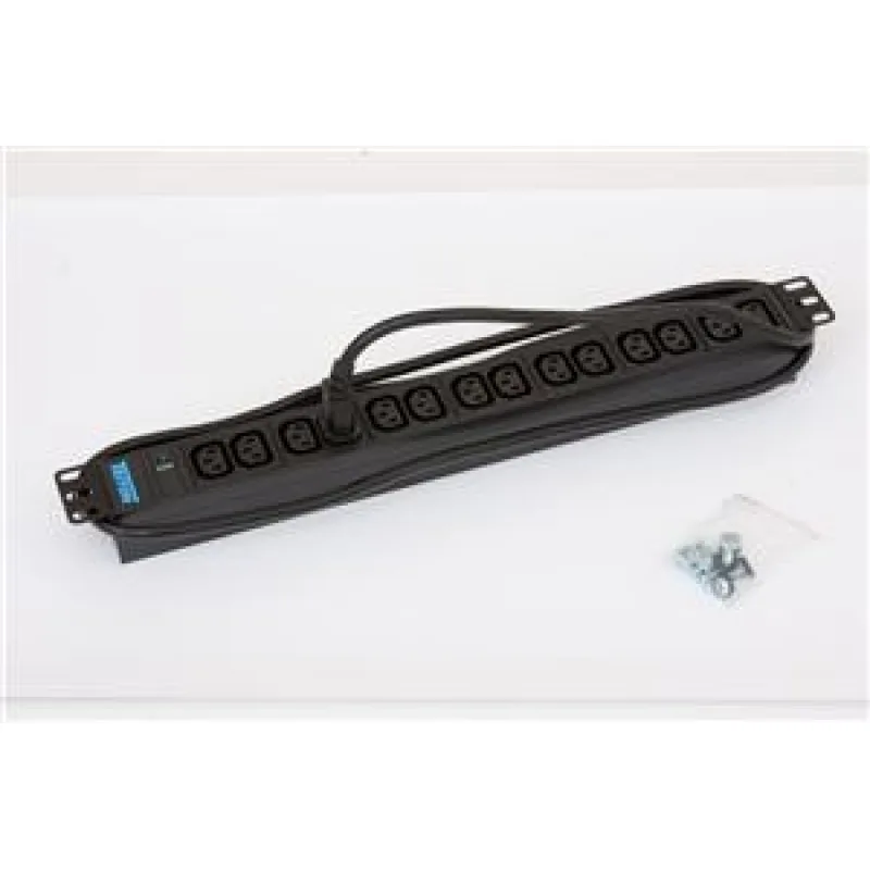 TRITON 19" 14xIEC C13,kontrol.,3x1.5mm 2m kab.IEC320 C14 RAB-PD-X09-A1