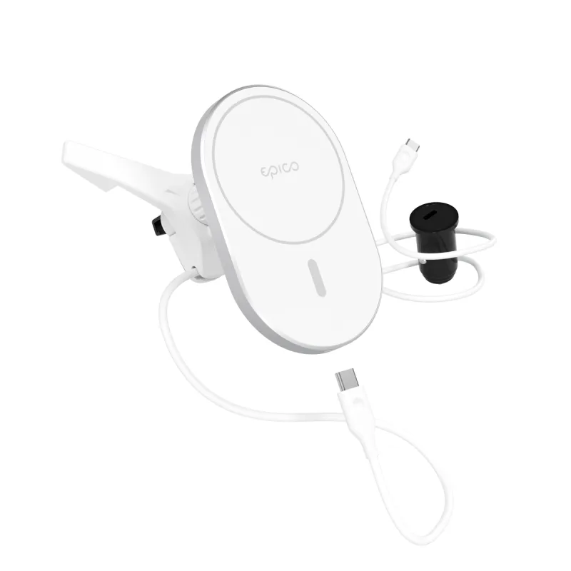 Epico Ellipse MagSafe Car Charger - stříbrná 9915111100037